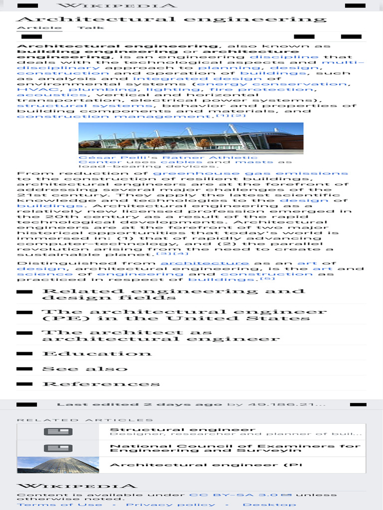 Architectural Engineering - Wikipedia | PDF