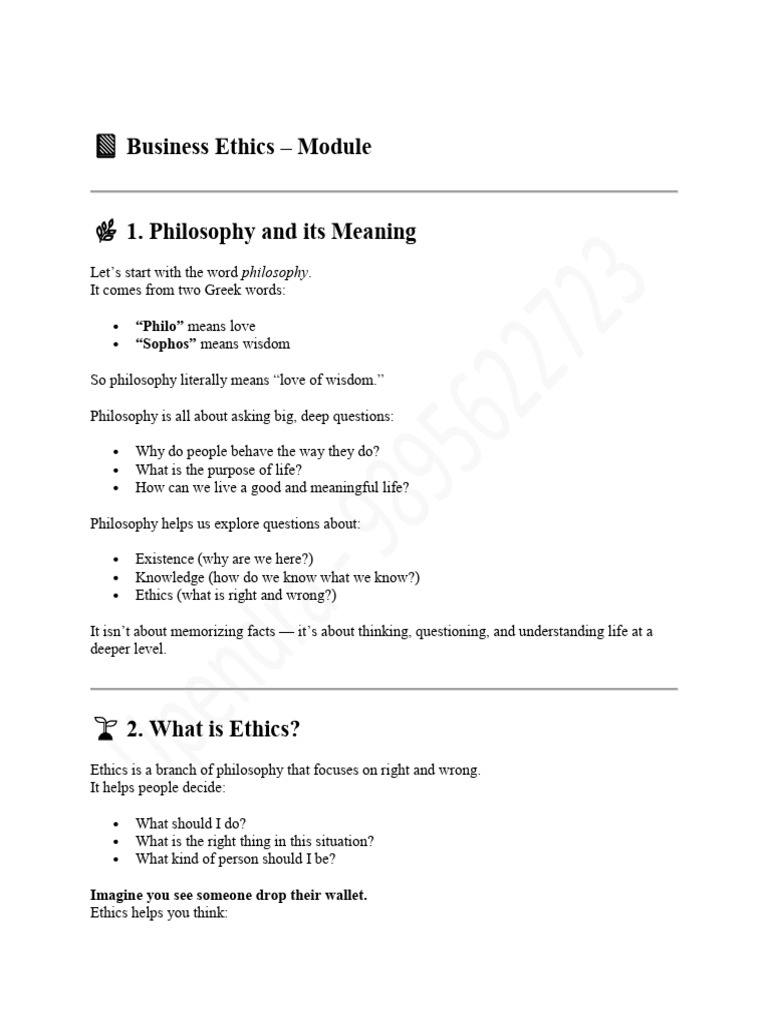 Introduction to Business Ethics | PDF | Business Ethics | Morality