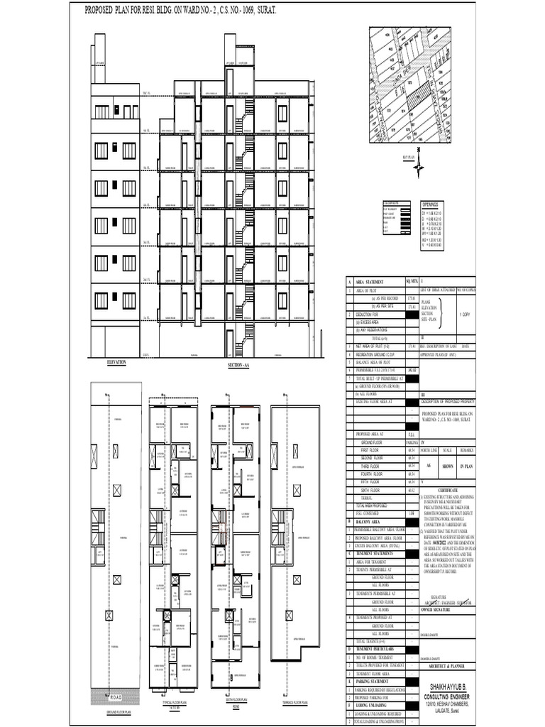 Proposed Residential Building Plans | PDF | Living Arrangements ...