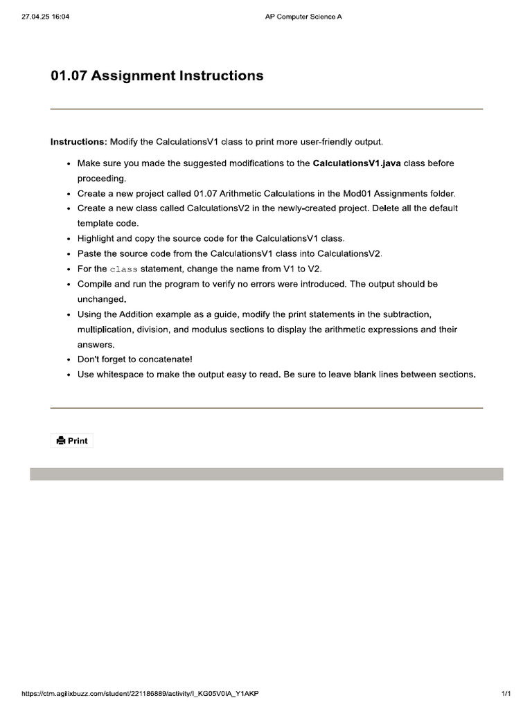 01.07 Assignment Instructions | PDF