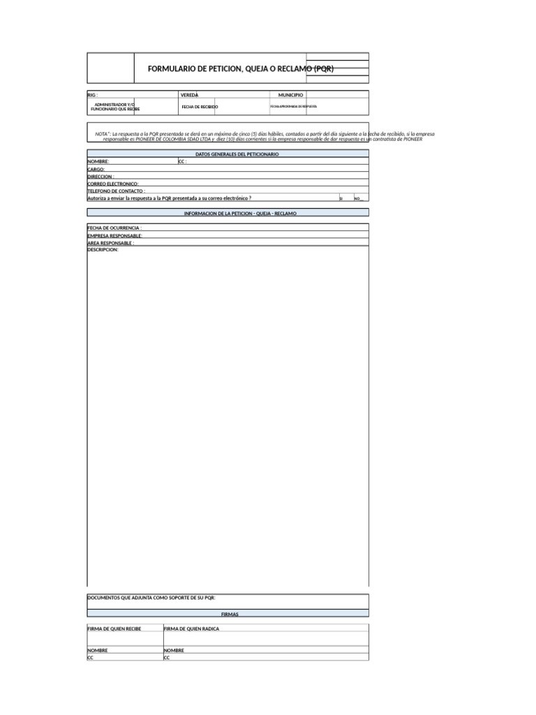 Formato PQR | PDF
