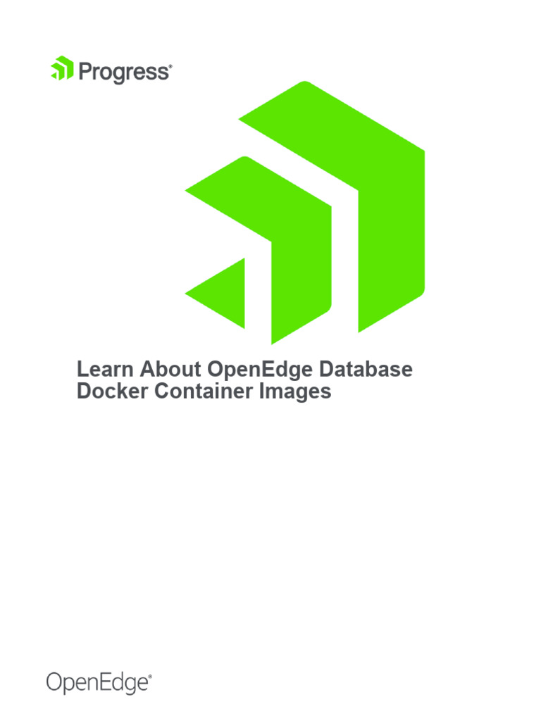 OpenEdge Database Docker Images Guide | PDF | Databases | Backup