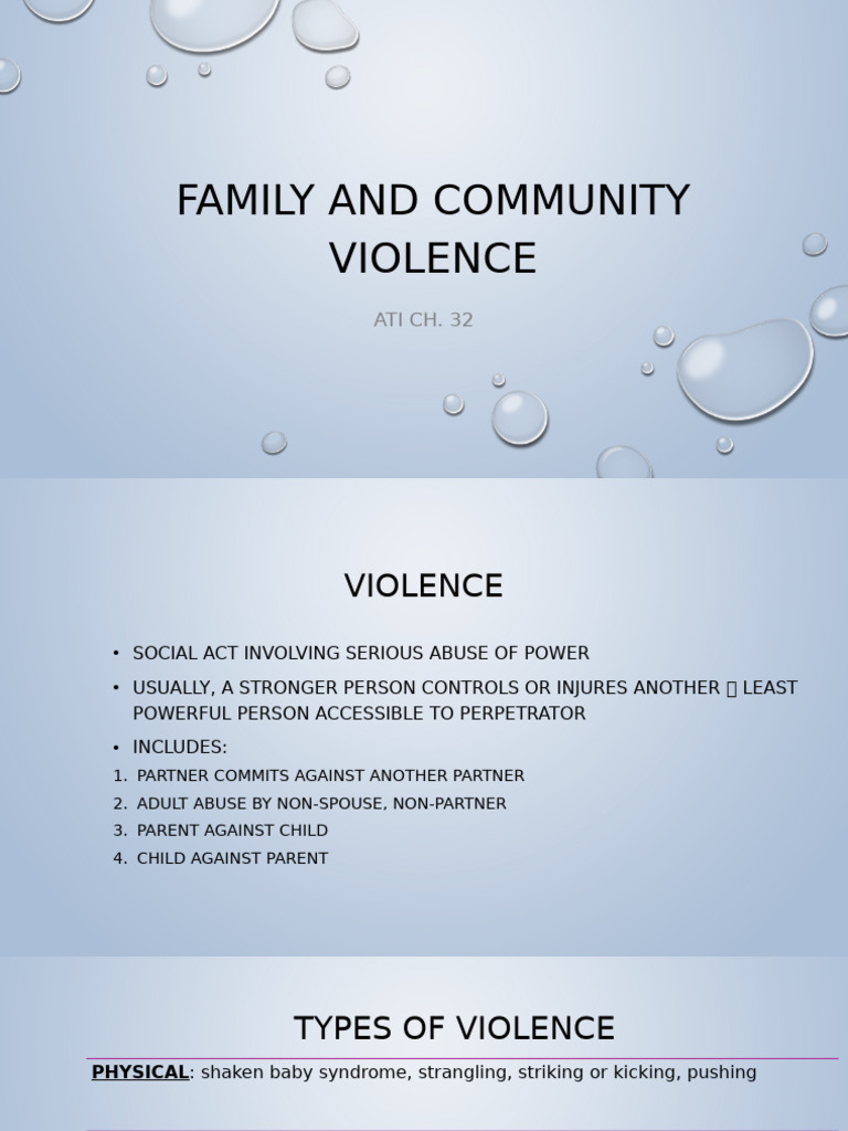 Understanding Family and Community Violence | PDF | Child Abuse ...