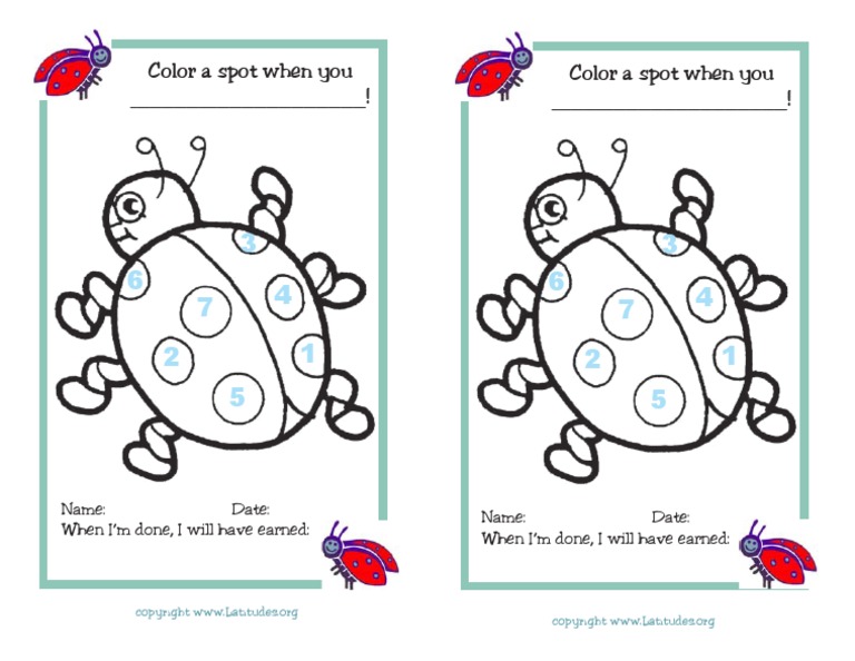 Ladybug Chart | PDF | Home & Garden