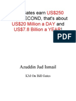 Azuddin Jud - KM on Bill Gates