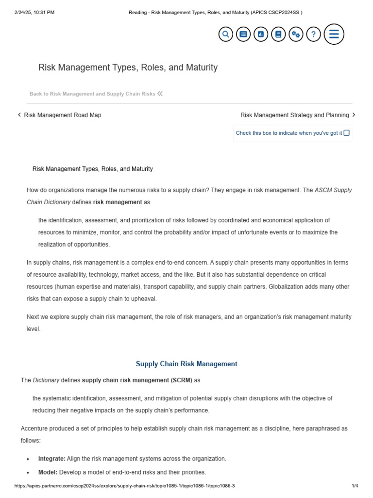 Supply Chain Risk Management Insights | PDF | Risk Management | Risk