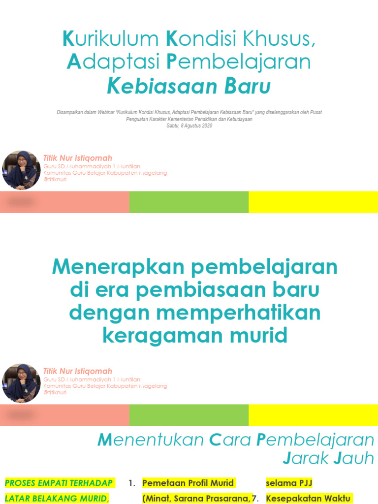 Pembelajaran Jarak Jauh di Masa Pandemi | PDF