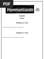 Matematicando (soluções março)R. Sol. março