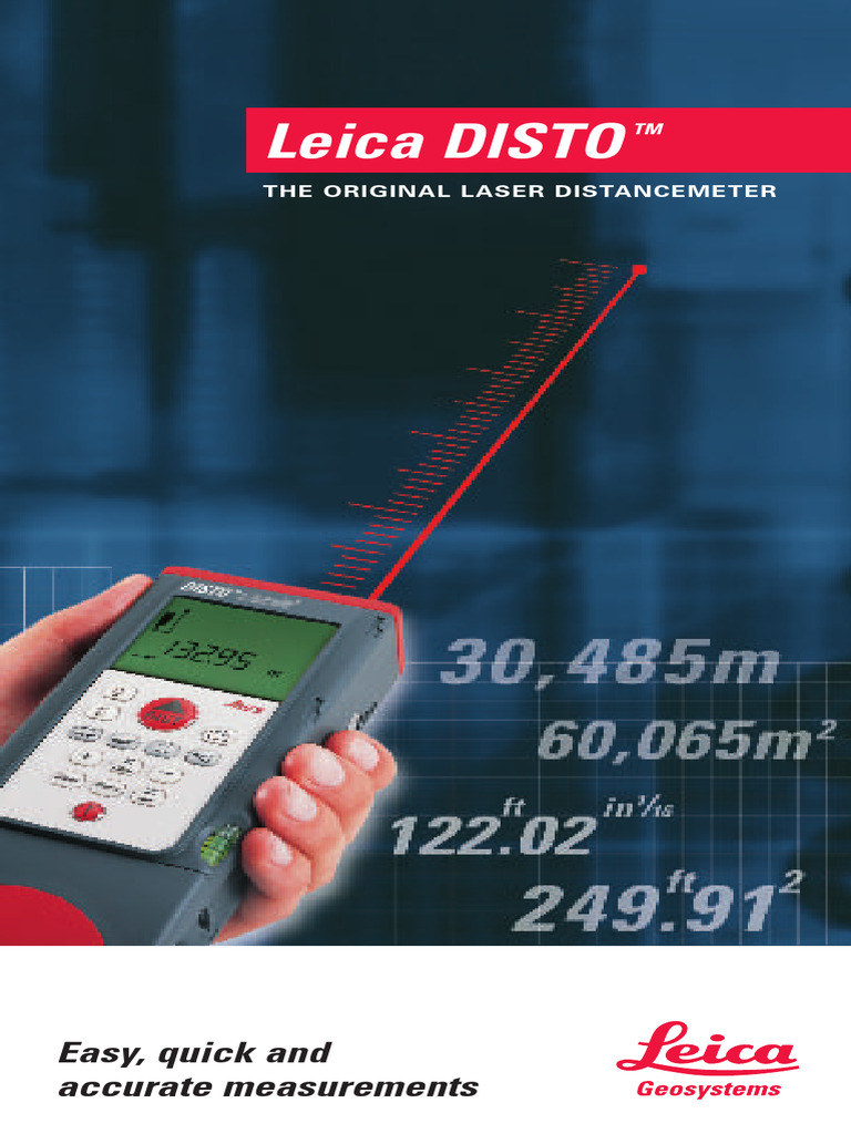 Leica DISTO Laser Distance Meters Guide | PDF | Measurement | Computer ...