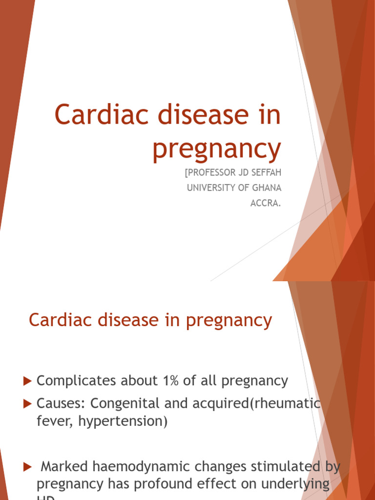 Cardiac Disease Management in Pregnancy | PDF | Congenital Heart Defect ...