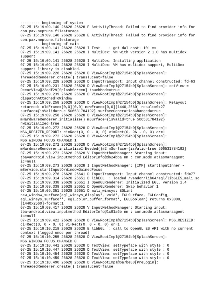 Error Log Cat 1753449549144 | PDF | Computer Architecture | Software ...