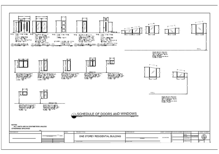 Doors and Windows Schedule for Building | PDF