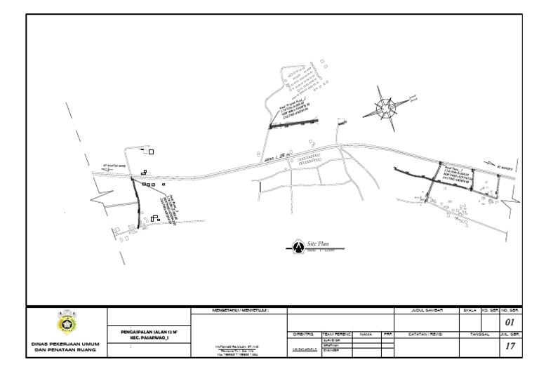 Rencana Site Plan Pembangunan Jalan Buton | PDF