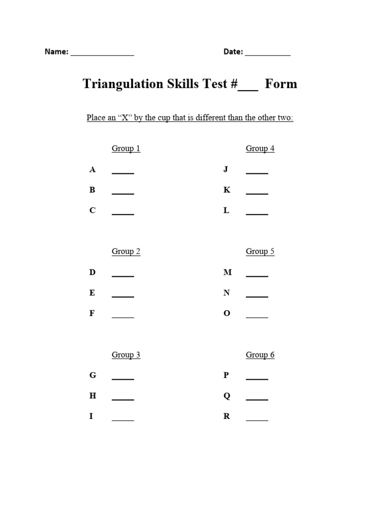 Triangulation Form Q 4.2 | PDF