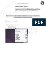 Macintosh Installation Instructions For Windows 7 Ultimate