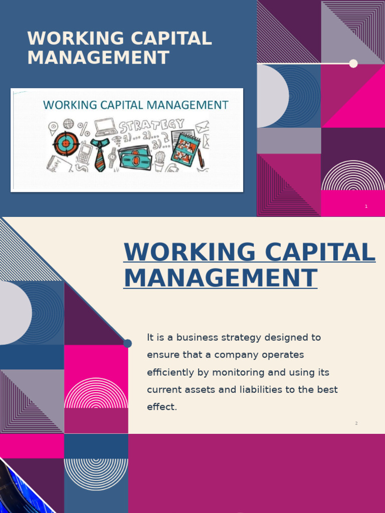 Working Capital Management | PDF | Budget | Cash
