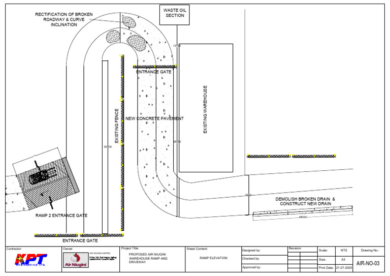 Air Niugini Ramp and Roadway | PDF | Building Materials | Civil Engineering
