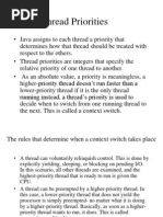 Thread Priorities by Kamalakar Dandu