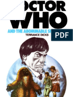 001 Dr Who and the Abominable Snowmen (Terrance Dicks)