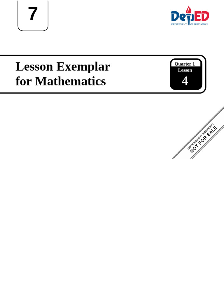 Grade 7 Math: Percentages Lesson Plan | PDF | Percentage | Learning