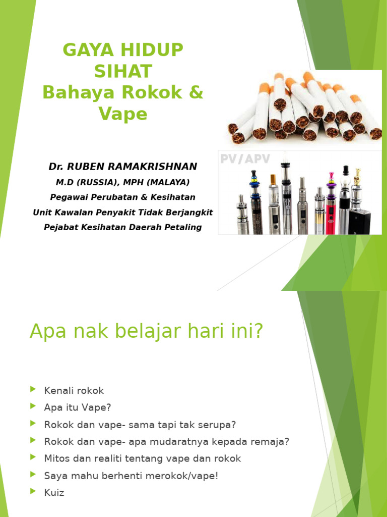 Bahaya Rokok & Vape (DR RUBEN)
