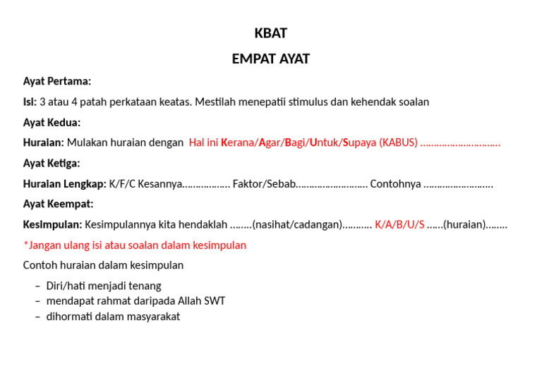 Nota KBAT | PDF