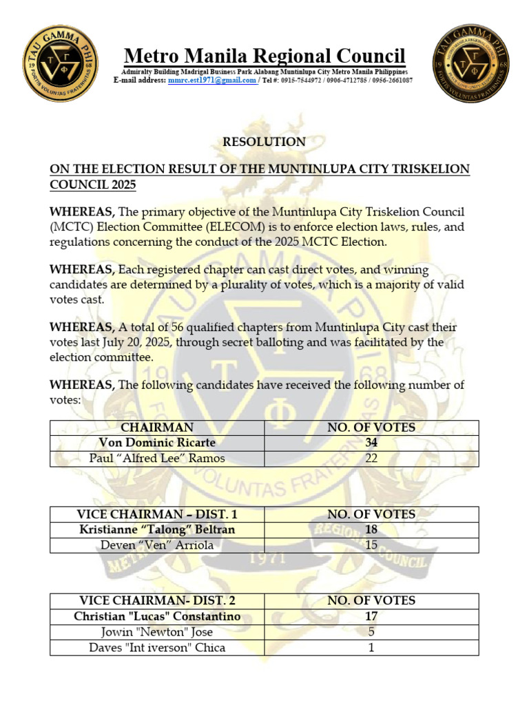 Election Result Resolution | PDF | Political Corruption | Group ...