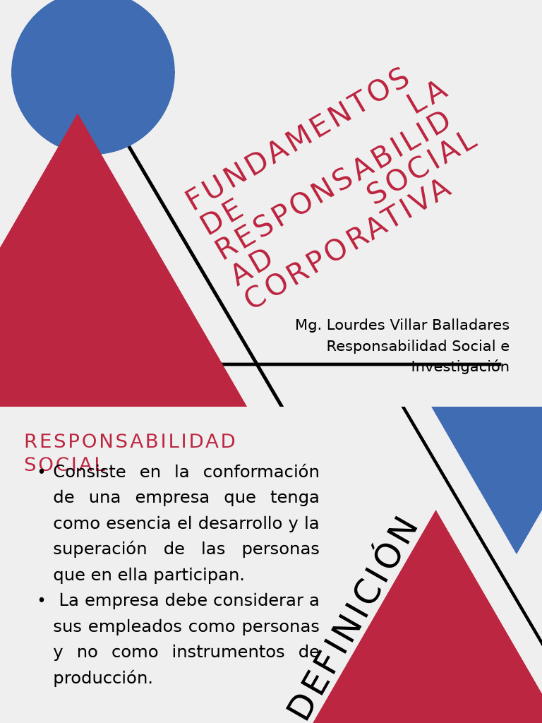 Fundamentos de la Responsabilidad Social | PDF | Responsabilidad social ...