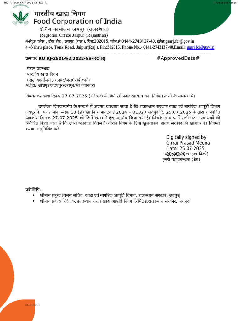 Depot Open Order | PDF