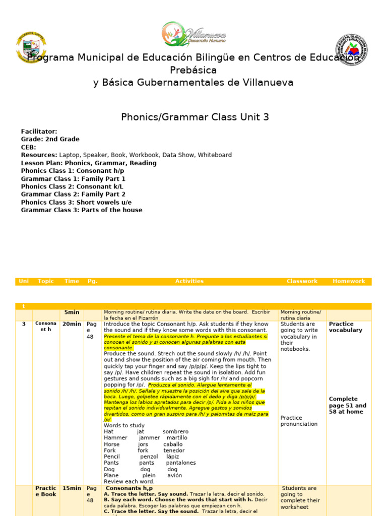 2nd Grade Unit 3 | PDF
