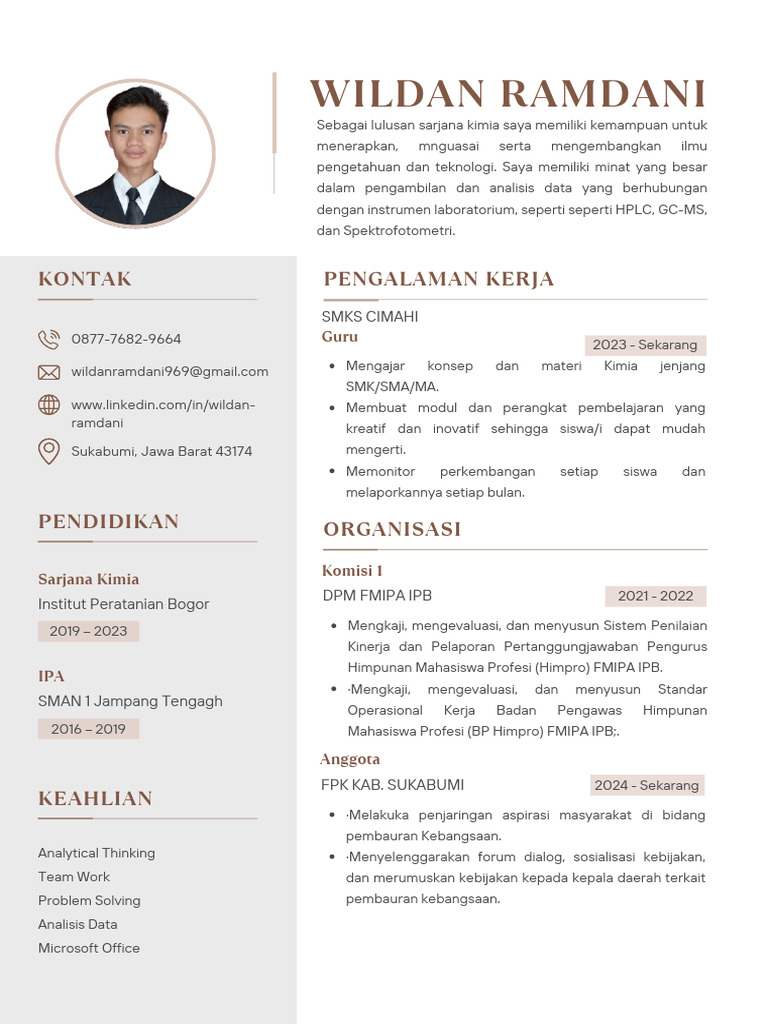 CV Wildan Ramdani | PDF