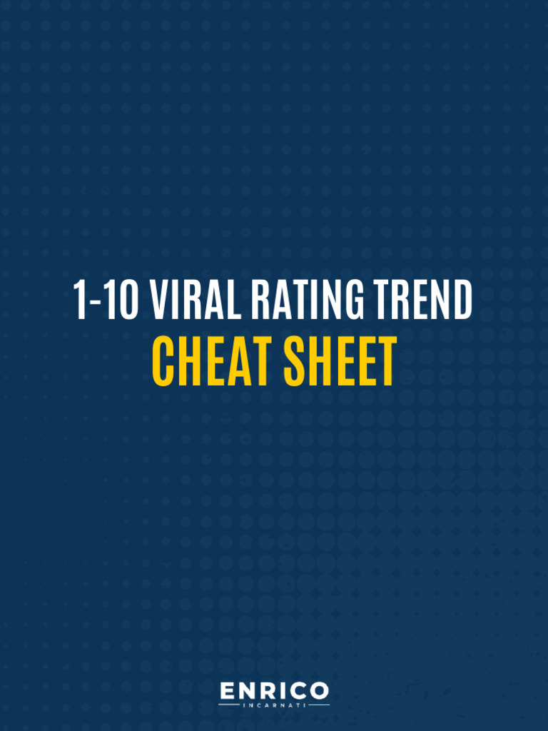 1-10 Viral Rating Trend: Cheat Sheet | PDF | Investing