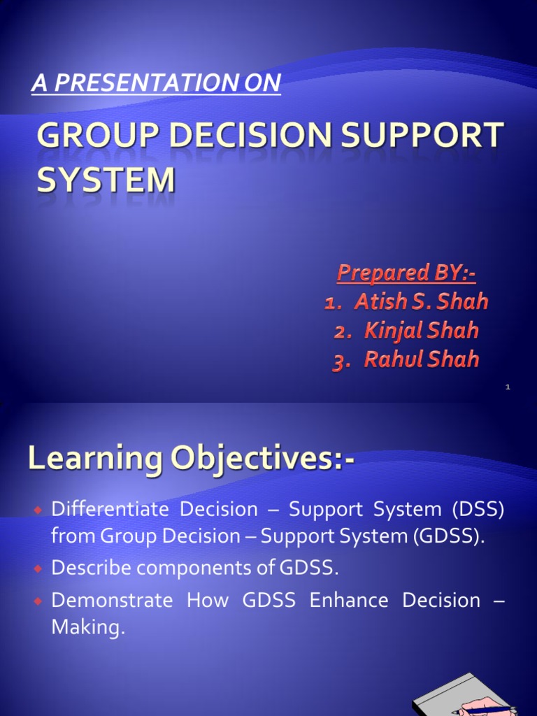 Understanding Group Decision Support Systems | PDF | Decision Support ...