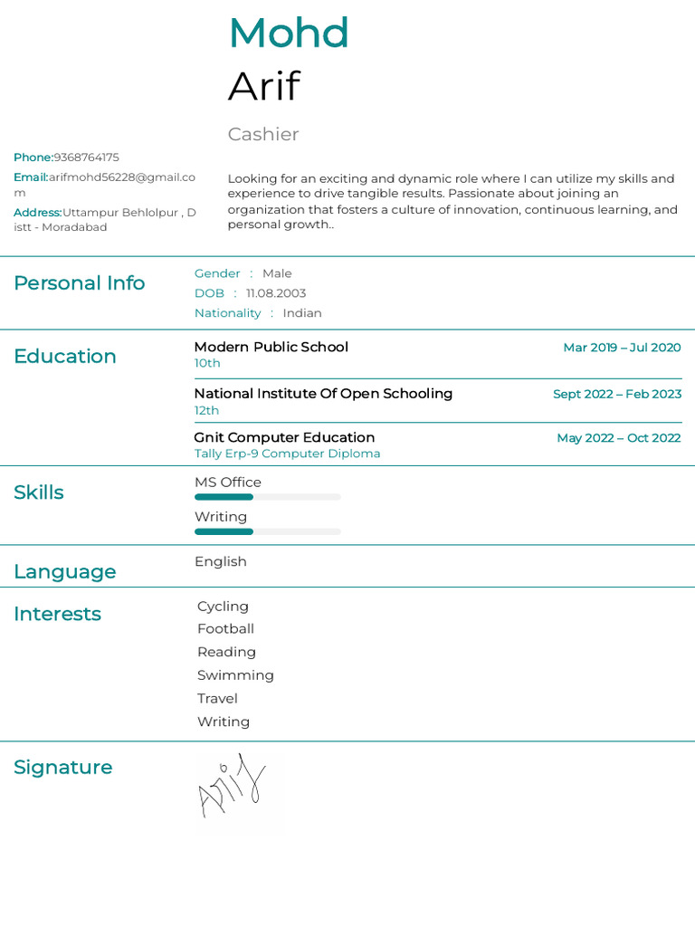 Mohd Resume 253 | PDF