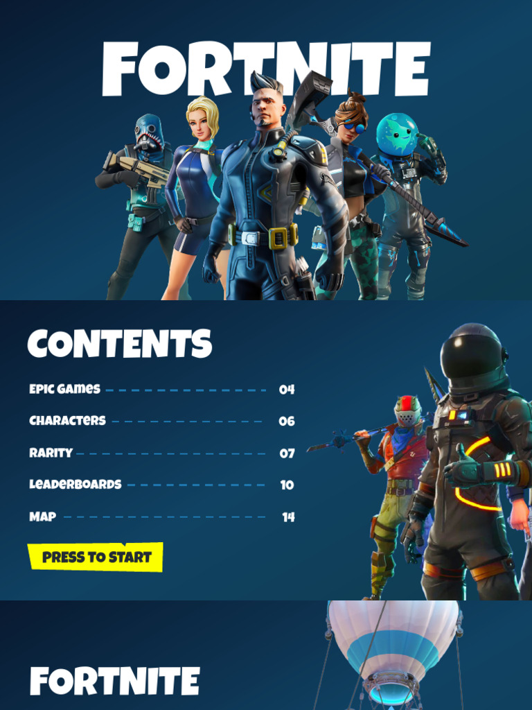 Fortnite Game Overview and Templates | PDF | Video Games | Electronic Games