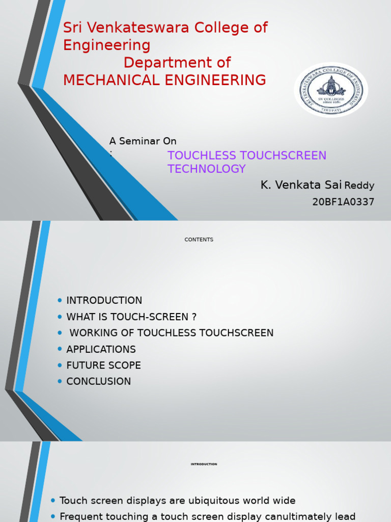 Presentation 2 | PDF | Touchscreen | Computing