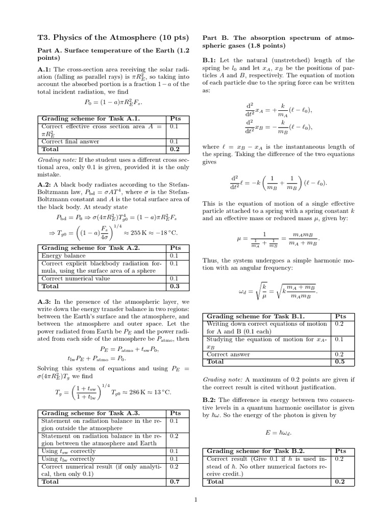 Atmospheric Physics and Energy Balance | PDF | Gases | Evaporation