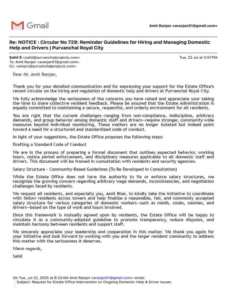 Re - NOTICE - Circular No 729 - Reminder Guidelines For Hiring and ...
