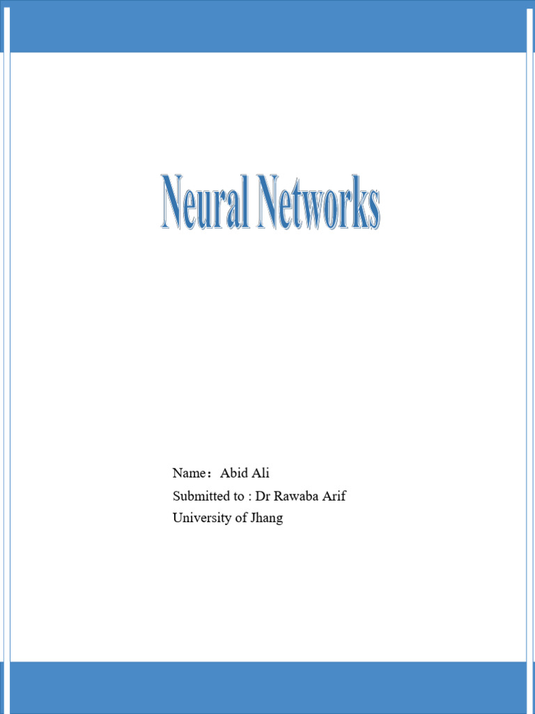 Understanding Neural Networks and ANNs | PDF | Nervous System | Deep ...