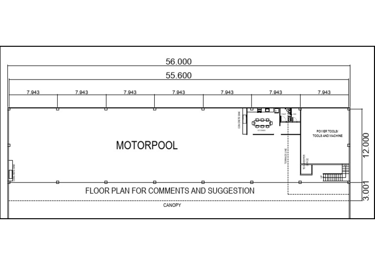 Motor Pool Facility Floor Plan | PDF