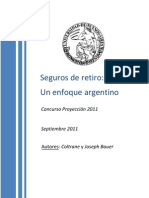 Seguros de retiro argentinos: Un enfoque biométrico y financiero