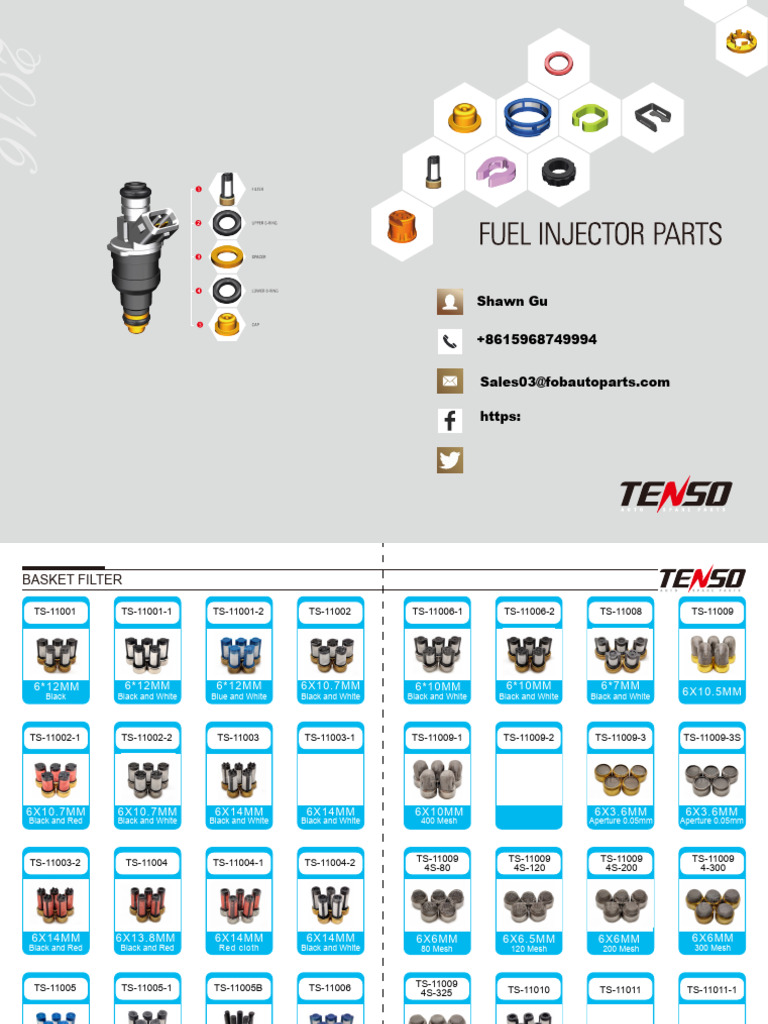 Tenso Injector Rebuild Kits | PDF | Color | Green