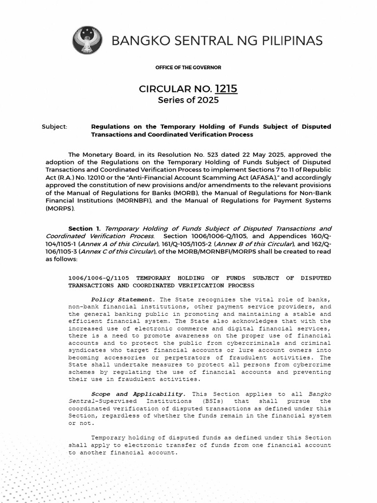 Regulations on Disputed Funds Handling | PDF | Computer Security | Security