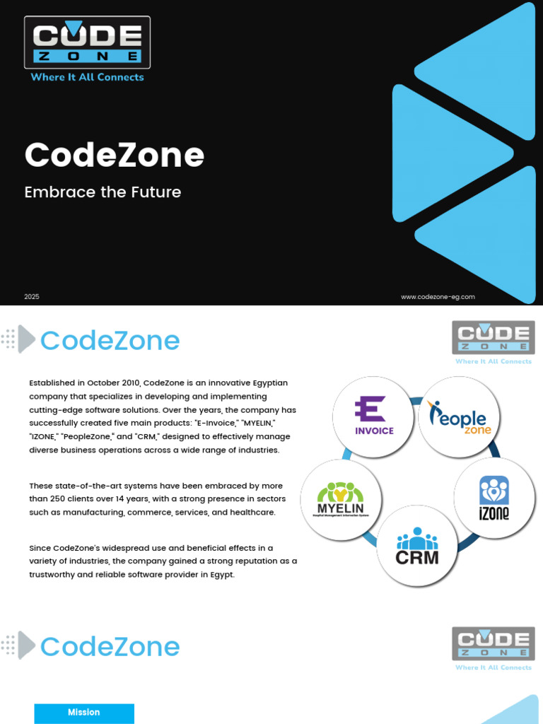 CodeZone: Innovating Business Solutions | PDF | Customer Relationship ...
