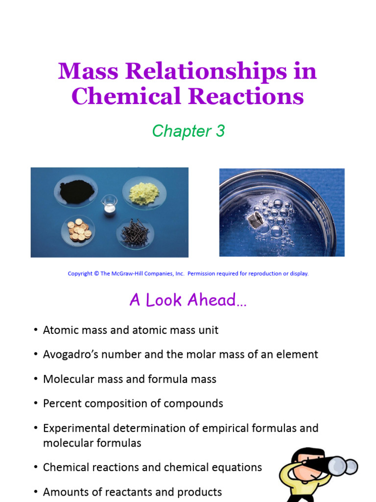 03 Ch03 Mass Relation | PDF | Mole (Unit) | Atoms