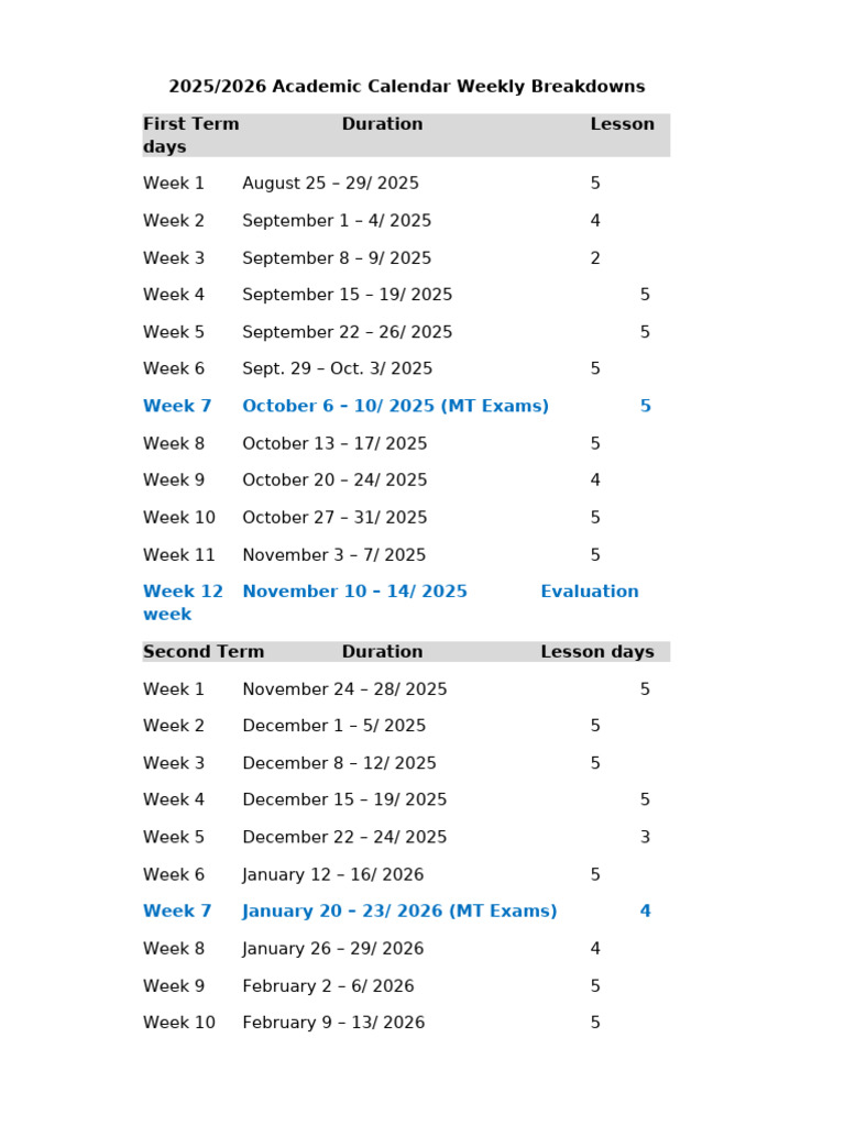 IITH 2025 Academic Calendar Overview | PDF