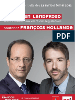 Tract de soutien de Julien Landfried à François Hollande