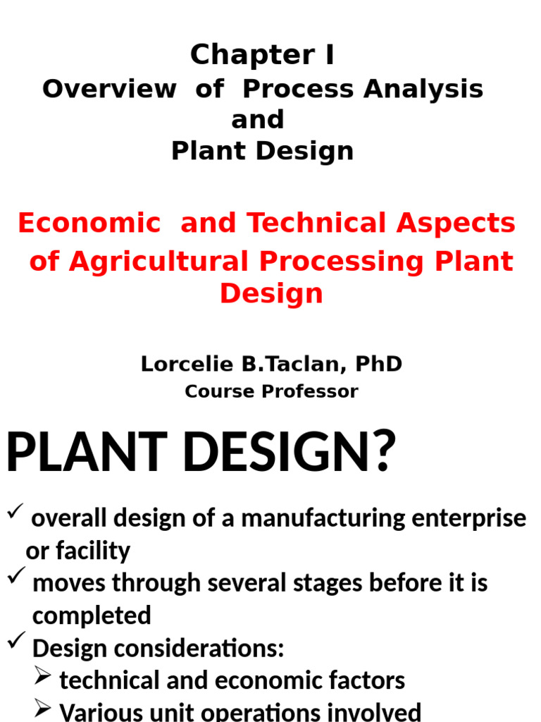 Agricultural Processing Plant Design Guide | PDF