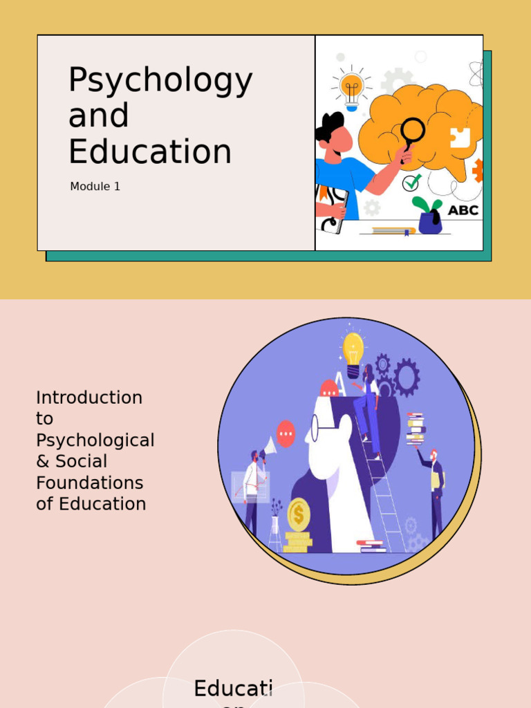 Module 1 - Psychology and Education | PDF | Intellectual Disability ...