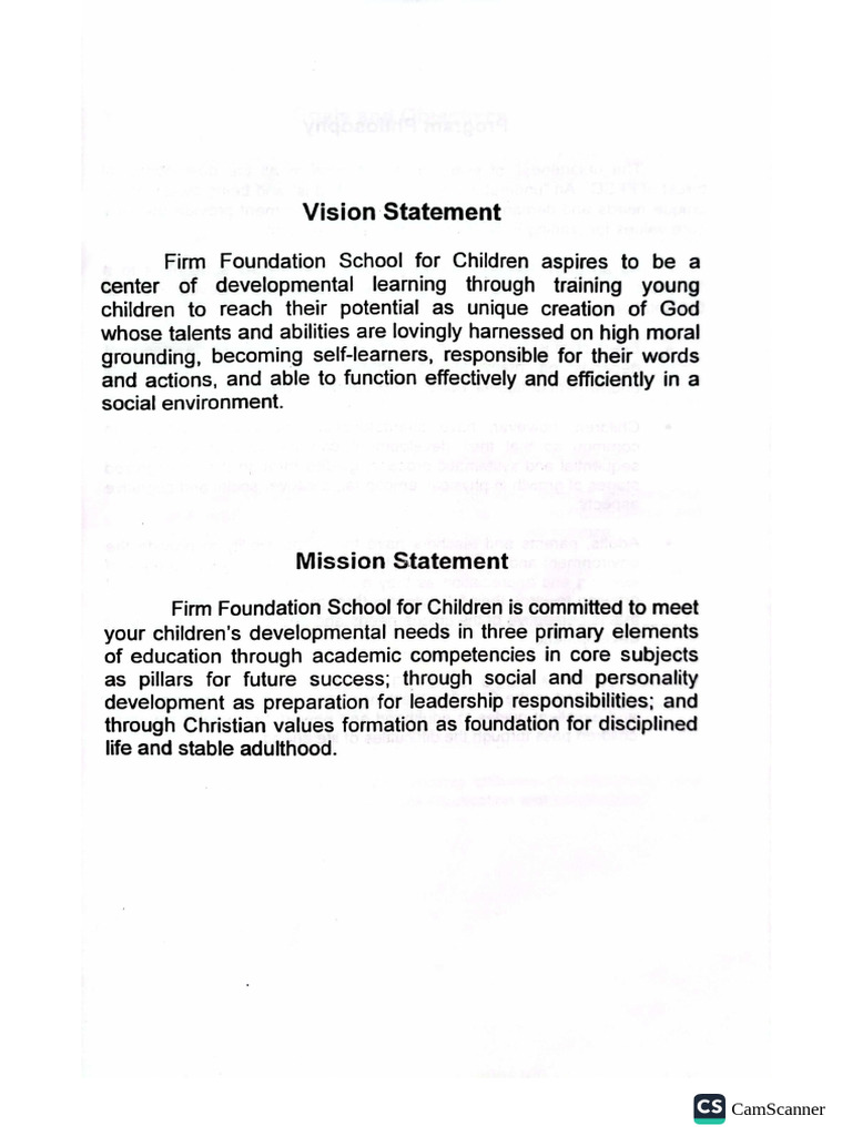 School Mission & Vision | PDF